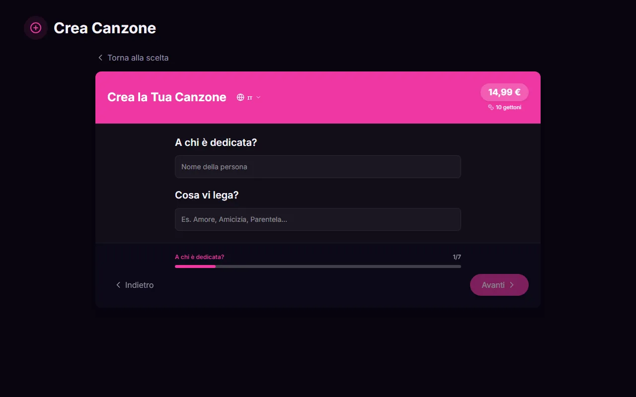 Racconta la tua storia